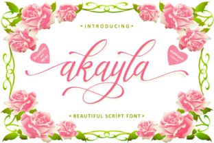 Akayla: The Elegant Script Typeface for Romantic Web Design