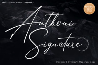 Anthoni Signature: The Handwritten Font for Authentic Web Design