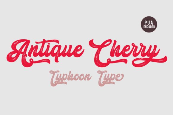 Antique Cherry: The Perfect Vintage Script Font for Crafters