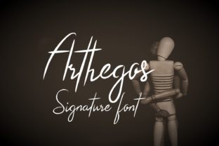 Arthegos: A Simple and Charming Script with a Casual Feel for Digital Brands