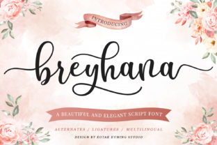 Breyhana: The Sweet Script Handwritten Font for Crafters