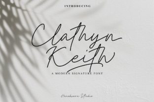 Clathyn Keith Signature: A Sweet Script for Editorial Design