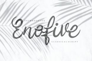 Enofive: The Modern Script Handwritten Font for Creative Makers