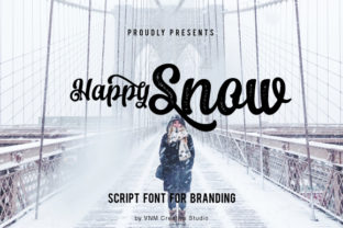 Happy Snow: A Playful Script Font for Modern Editorial Design