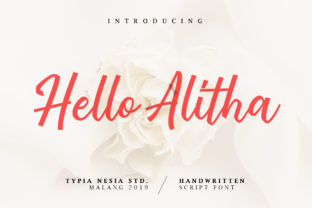 Hello Alitha: The Script Handwritten Typeface for Cheerful Editorial Design