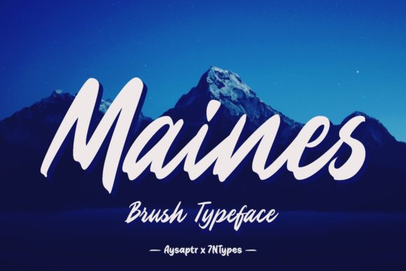 Maines: A Vintage Script Handwritten Font for Crafters