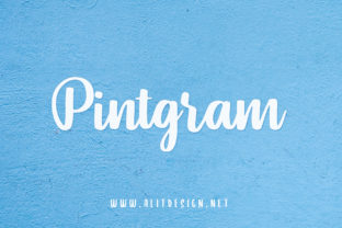 Pintgram: A Sweet Script Handwritten Typeface for Editorial Design