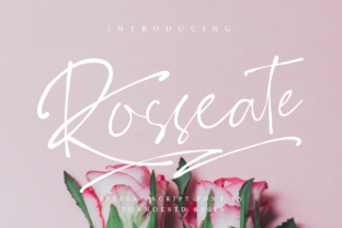 Rosseate: A Bold Script Handwritten Font for Editorial Design
