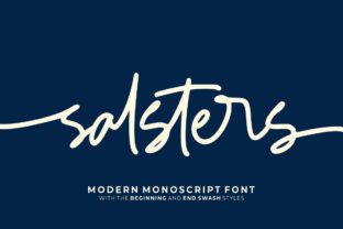 Salsters: A Natural Script Handwritten Font for Creative Brands