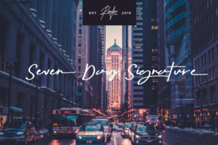 Seven Day Signature: A Script Handwritten Font for Editorial Design