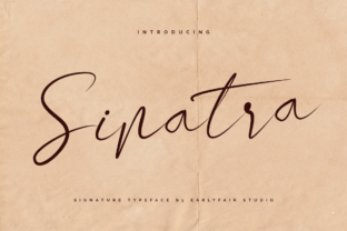 Sinatra Script Handwritten Font for Elegant Crafts