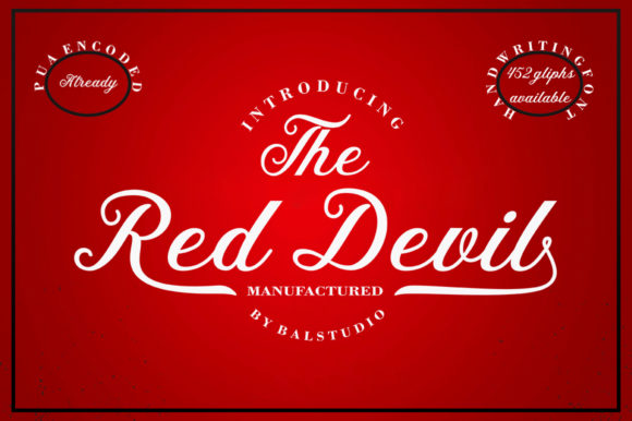 The Red Devil: A Playful Script Font for Editorial Design