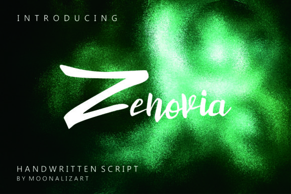 Zenovia: A Bold Script Handwritten Typeface for Editorial Design